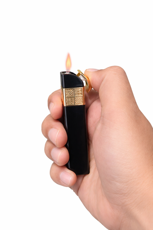 Liar Dice Refillable Gas Lighter Marble Finish Pocket Lighter