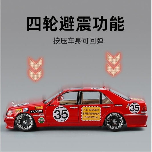 1:24 scale Tiger Head Mercedes-Benz street car alloy display box