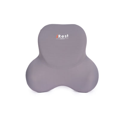 iRest Premium Car & Neck Pillow Grey and Brown