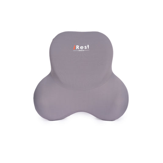 iRest Premium Car & Neck Pillow Grey and Brown