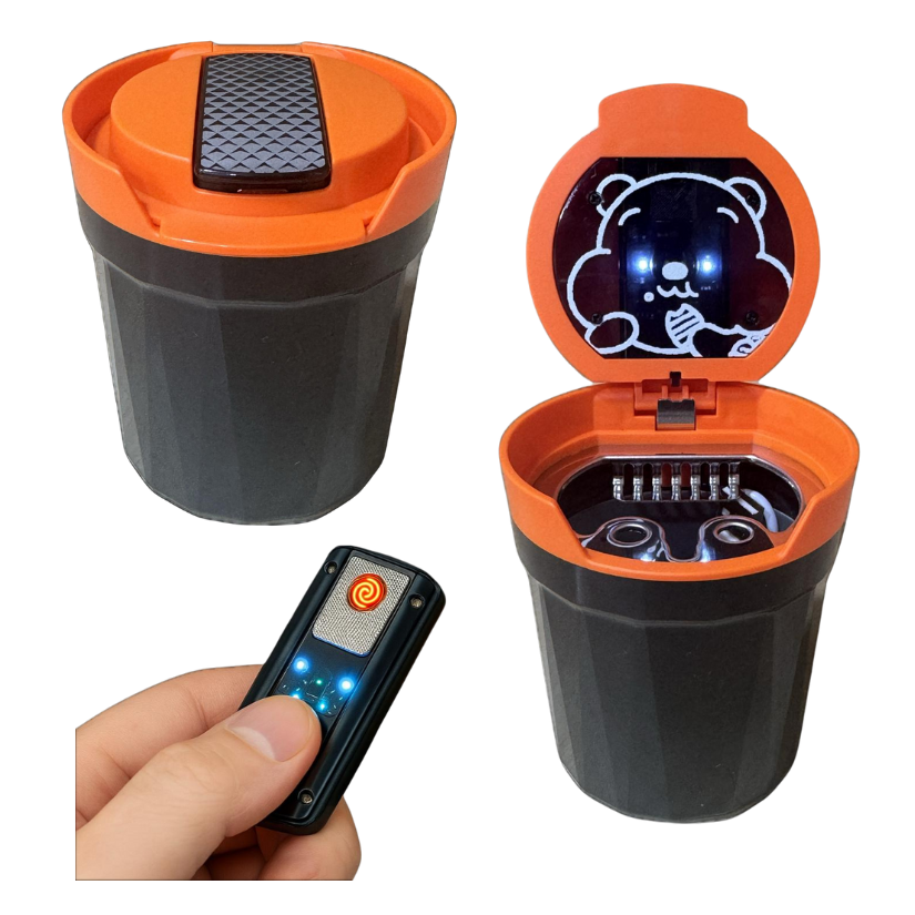 Sipper Cup With Lighter Ashtray - FMAT 03