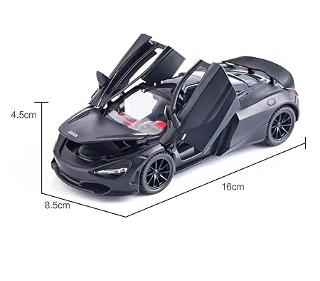 1:32 McLaren with lights, music, four doors, pullback alloy car