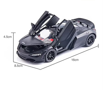1:32 McLaren with lights, music, four doors, pullback alloy car