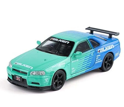1:32 GTR Skyline Decal Edition Alloy Car Display Box