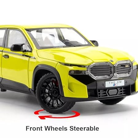 1:24 scale BMW XM sound and light display car six-door pullback alloy spray paint car 8 display boxes included.