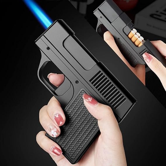 Flamemate X GunGrip Jet Flame Cigarette Holder Lighter - GUN CASE LIGHTER 01