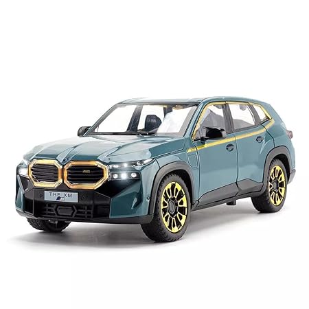 1:24 scale BMW XM sound and light display car six-door pullback alloy spray paint car 8 display boxes included.
