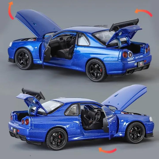 1:32 GTR Skyline Street Edition Alloy Car, Single Box