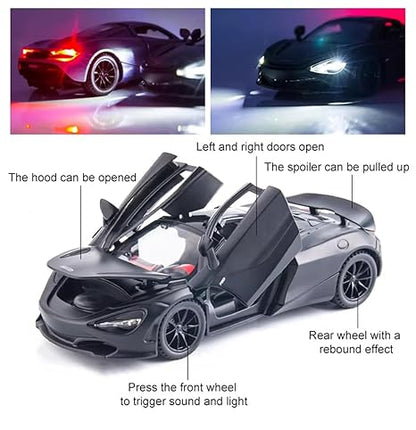 1:32 McLaren with lights, music, four doors, pullback alloy car
