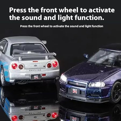 1:32 GTR Skyline Street Edition Alloy Car, Single Box