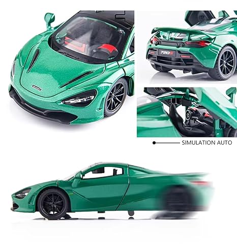 1:32 McLaren with lights, music, four doors, pullback alloy car
