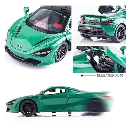 1:32 McLaren with lights, music, four doors, pullback alloy car