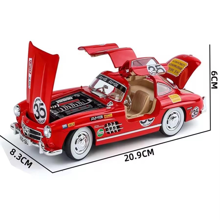 1:24 Mercedes-Benz 300SL Decorated Edition Display Box