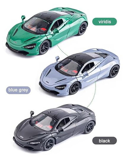 1:32 McLaren with lights, music, four doors, pullback alloy car