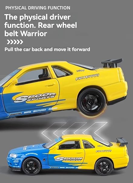 1:32 GTR Skyline Decal Edition Alloy Car Display Box