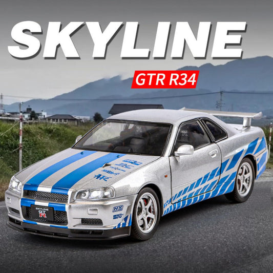 1:32 GTR Skyline Street Edition Alloy Car, Single Box