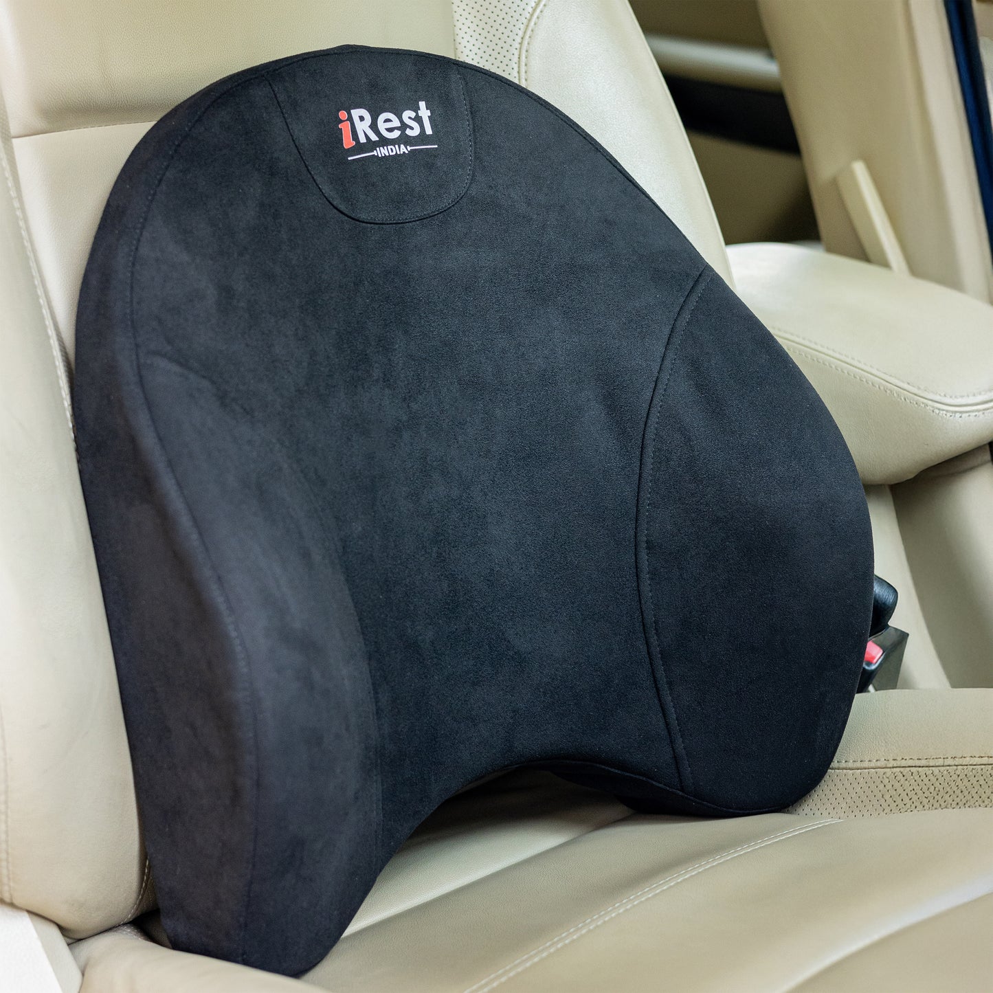 iRest Premium Car & Neck Pillow Grey and Black