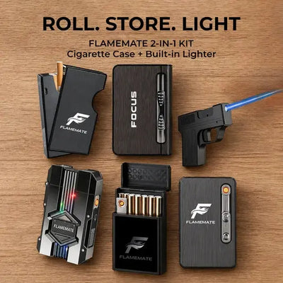 FLAMEMATE PowerCase Mystery Box – Surprise Combo (Pack of 3 Cases with Lighters)