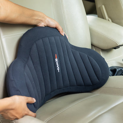 iRest Premium Car & Neck Pillow Brown and Black