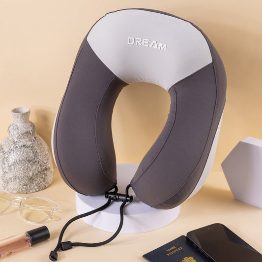 DREAM IRD 01 Grey Neck Pillow – Elite Comfort for Every Drive