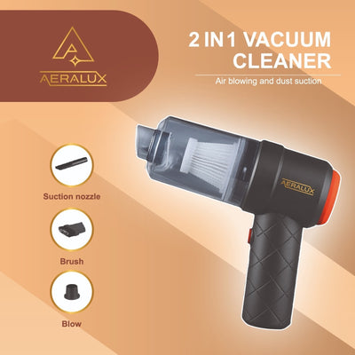 Aeralux 2 In 1 Vacuum Cleaner Portable Mini For Car